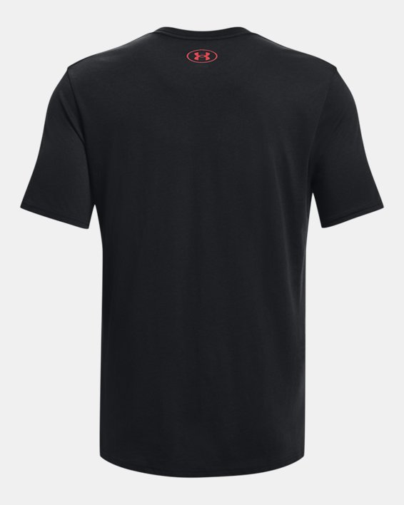 男士UA Collegiate Branded短袖T恤 in Black image number 5